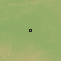 Shaded relief of the 50 km around Poděbrady, drawn from the GMTED2010 grid