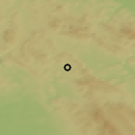 Shaded relief of the 49 km around Police nad Metují, drawn from the GMTED2010 grid