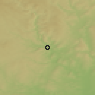 Shaded relief of the 50 km around Předklášteří, drawn from the GMTED2010 grid