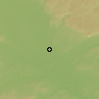 Shaded relief of the 50 km around Brodek u Přerova, drawn from the GMTED2010 grid