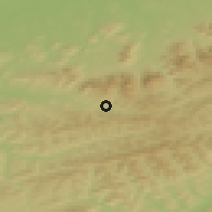 Shaded relief of the 50 km around Prostřední Bečva, drawn from the GMTED2010 grid