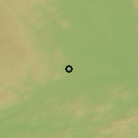 Shaded relief of the 50 km around Brodek u Prostějova, drawn from the GMTED2010 grid