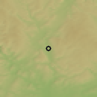Shaded relief of the 50 km around Rájec-Jestřebí, drawn from the GMTED2010 grid