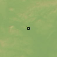 Shaded relief of the 50 km around Rakvice, drawn from the GMTED2010 grid