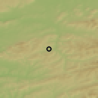Shaded relief of the 50 km around Ratiboř, drawn from the GMTED2010 grid