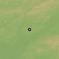 Shaded relief of the 50 km around Ratíškovice, drawn from the GMTED2010 grid