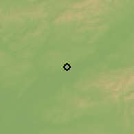 Shaded relief of the 50 km around Rohatec, drawn from the GMTED2010 grid