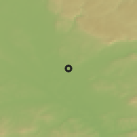 Shaded relief of the 50 km around Rokytnice, drawn from the GMTED2010 grid
