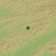 Shaded relief of the 50 km around Brumov-Bylnice, drawn from the GMTED2010 grid