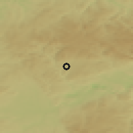 Shaded relief of the 49 km around Rotava, drawn from the GMTED2010 grid