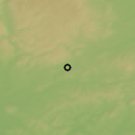 Shaded relief of the 50 km around Rousínov, drawn from the GMTED2010 grid