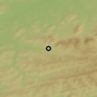 Shaded relief of the 50 km around Rožnov pod Radhoštěm, drawn from the GMTED2010 grid
