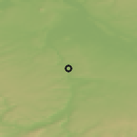 Shaded relief of the 50 km around Roztoky, drawn from the GMTED2010 grid