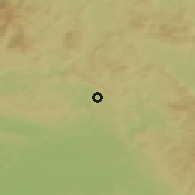 Shaded relief of the 49 km around Rtyně v Podkrkonoší, drawn from the GMTED2010 grid