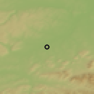 Shaded relief of the 50 km around Bartošovice, drawn from the GMTED2010 grid