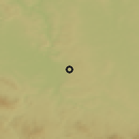 Shaded relief of the 50 km around Rudolfov, drawn from the GMTED2010 grid