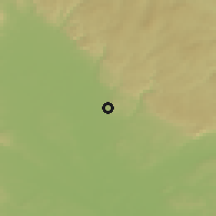 Shaded relief of the 50 km around Samotíšky, drawn from the GMTED2010 grid