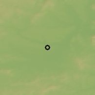 Shaded relief of the 50 km around Šanov, drawn from the GMTED2010 grid