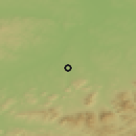Shaded relief of the 50 km around Brušperk, drawn from the GMTED2010 grid