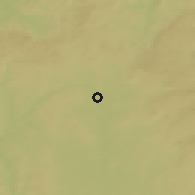 Shaded relief of the 50 km around Sezimovo Ústí, drawn from the GMTED2010 grid