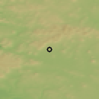 Shaded relief of the 49 km around Skalice u České Lípy, drawn from the GMTED2010 grid