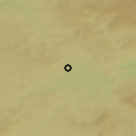 Shaded relief of the 50 km around Skalná, drawn from the GMTED2010 grid