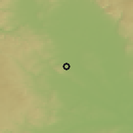 Shaded relief of the 50 km around Slatinice, drawn from the GMTED2010 grid