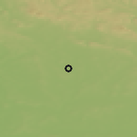 Shaded relief of the 49 km around Smidary, drawn from the GMTED2010 grid
