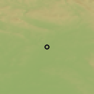 Shaded relief of the 49 km around Smiřice, drawn from the GMTED2010 grid