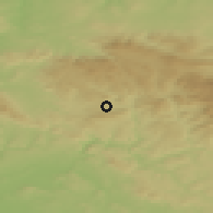 Shaded relief of the 49 km around Smržovka, drawn from the GMTED2010 grid