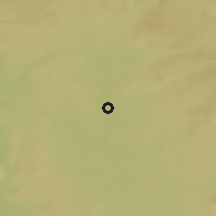 Shaded relief of the 50 km around Soběslav, drawn from the GMTED2010 grid