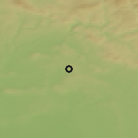 Shaded relief of the 49 km around Sobotka, drawn from the GMTED2010 grid