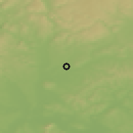 Shaded relief of the 50 km around Sokolnice, drawn from the GMTED2010 grid