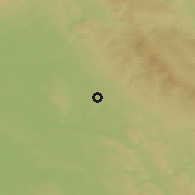 Shaded relief of the 49 km around Solnice, drawn from the GMTED2010 grid