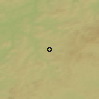 Shaded relief of the 50 km around Spálené Poříčí, drawn from the GMTED2010 grid