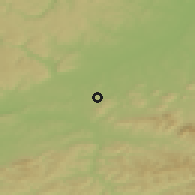 Shaded relief of the 50 km around Starý Jičín, drawn from the GMTED2010 grid