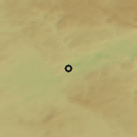 Shaded relief of the 50 km around Bukovany, drawn from the GMTED2010 grid
