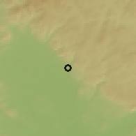 Shaded relief of the 50 km around Šternberk, drawn from the GMTED2010 grid