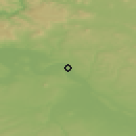 Shaded relief of the 49 km around Štětí, drawn from the GMTED2010 grid