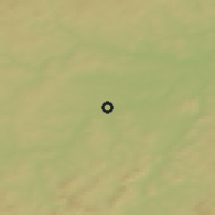 Shaded relief of the 50 km around Stod, drawn from the GMTED2010 grid
