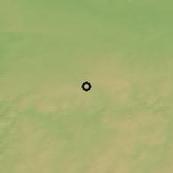 Shaded relief of the 50 km around Strančice, drawn from the GMTED2010 grid