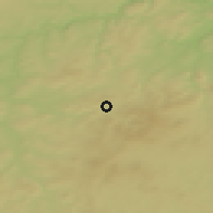 Shaded relief of the 50 km around Strašice, drawn from the GMTED2010 grid