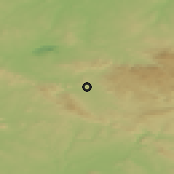 Shaded relief of the 49 km around Stráž nad Nisou, drawn from the GMTED2010 grid