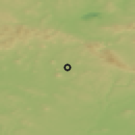 Shaded relief of the 49 km around Stráž pod Ralskem, drawn from the GMTED2010 grid