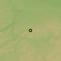 Shaded relief of the 50 km around Sulice, drawn from the GMTED2010 grid