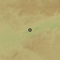 Shaded relief of the 50 km around Svatava, drawn from the GMTED2010 grid