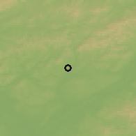 Shaded relief of the 50 km around Svatobořice-Mistřín, drawn from the GMTED2010 grid