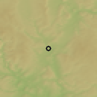 Shaded relief of the 50 km around Svitávka, drawn from the GMTED2010 grid