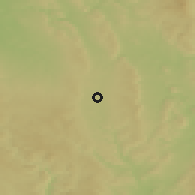 Shaded relief of the 50 km around Svitavy, drawn from the GMTED2010 grid