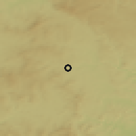Shaded relief of the 50 km around Tachov, drawn from the GMTED2010 grid